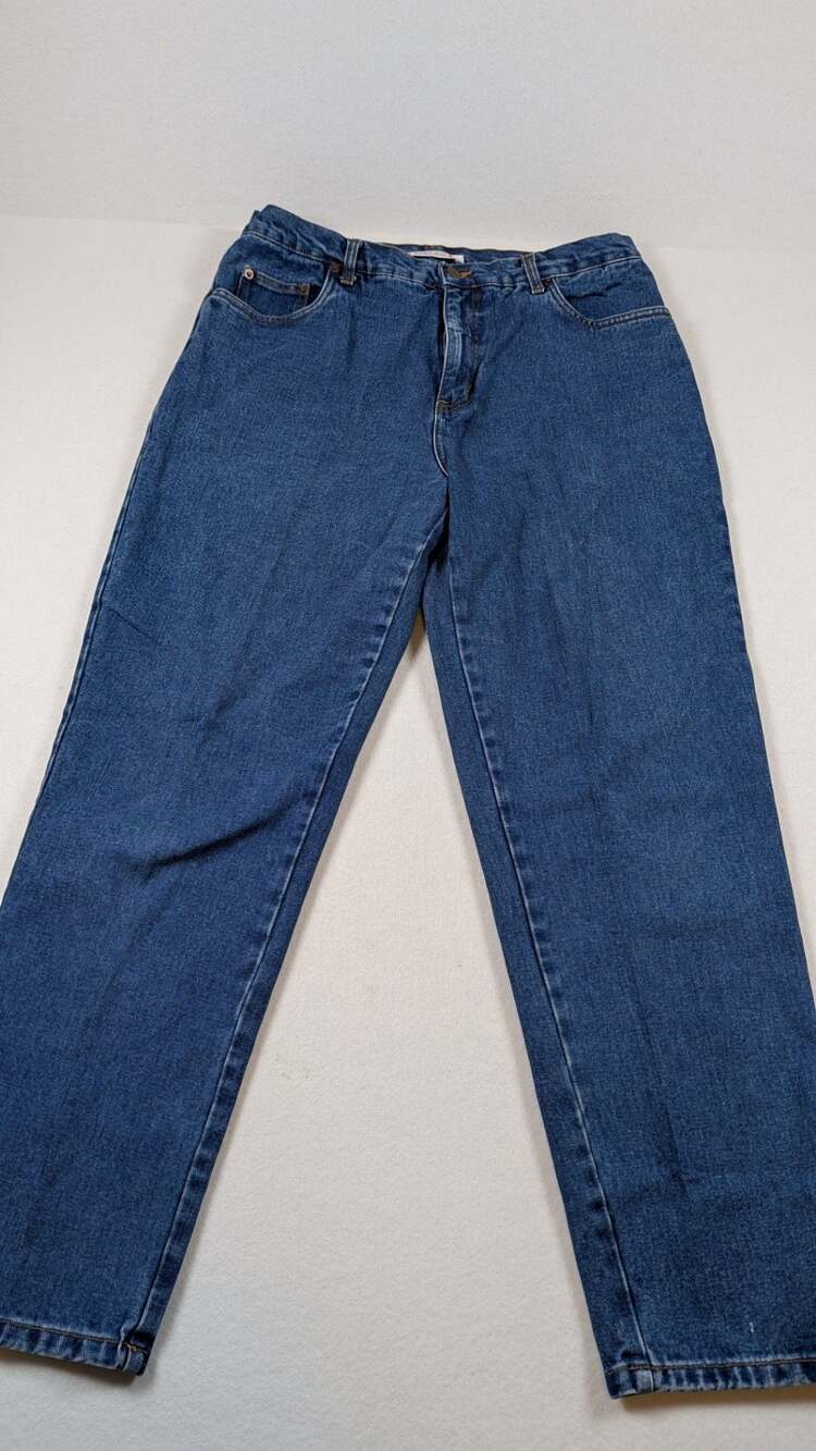 Easy Fit Vintage 90s High Rise Straight Leg Mom Jeans size 16